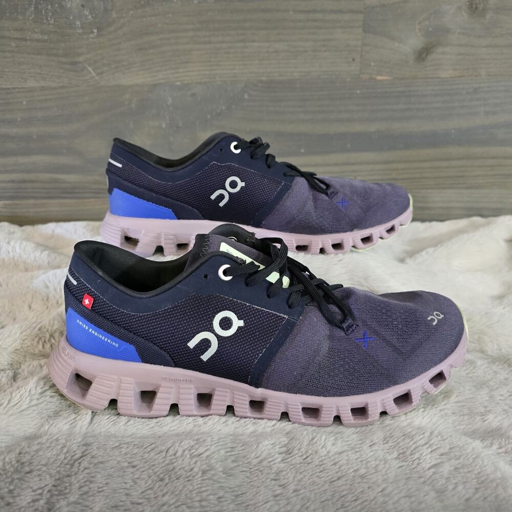 ON Running Cloud X 3 Women’s Sneakers Midnight/Heron US 8